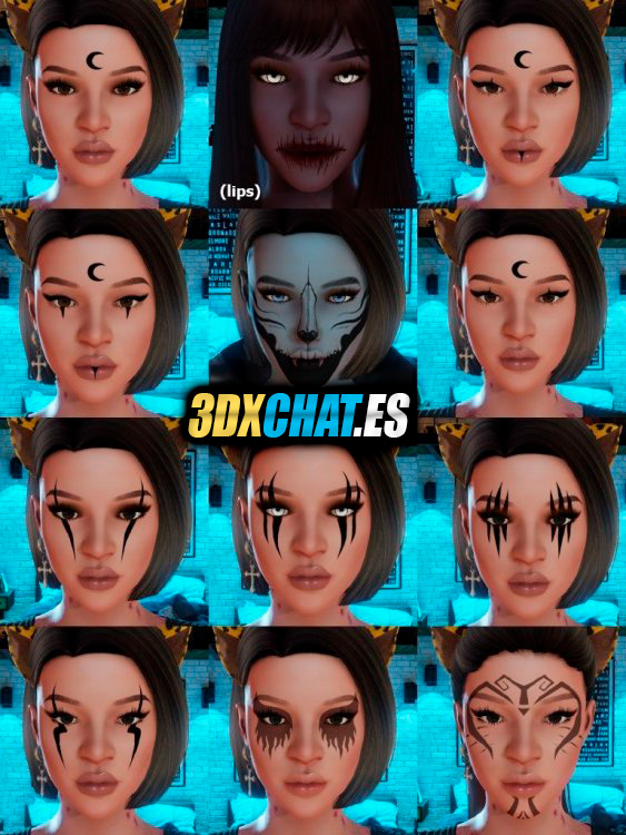 Halloween patch 2023 - Tatto mujer cara